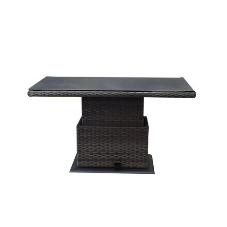 AVH-Collectie Dallas stoel bank dining loungeset verstelbaar 4 delig verstelbare tafel antraciet AVH-Collectie Dallas stoel bank dining loungeset verstelbaar 4 delig verstelbare tafel antraciet