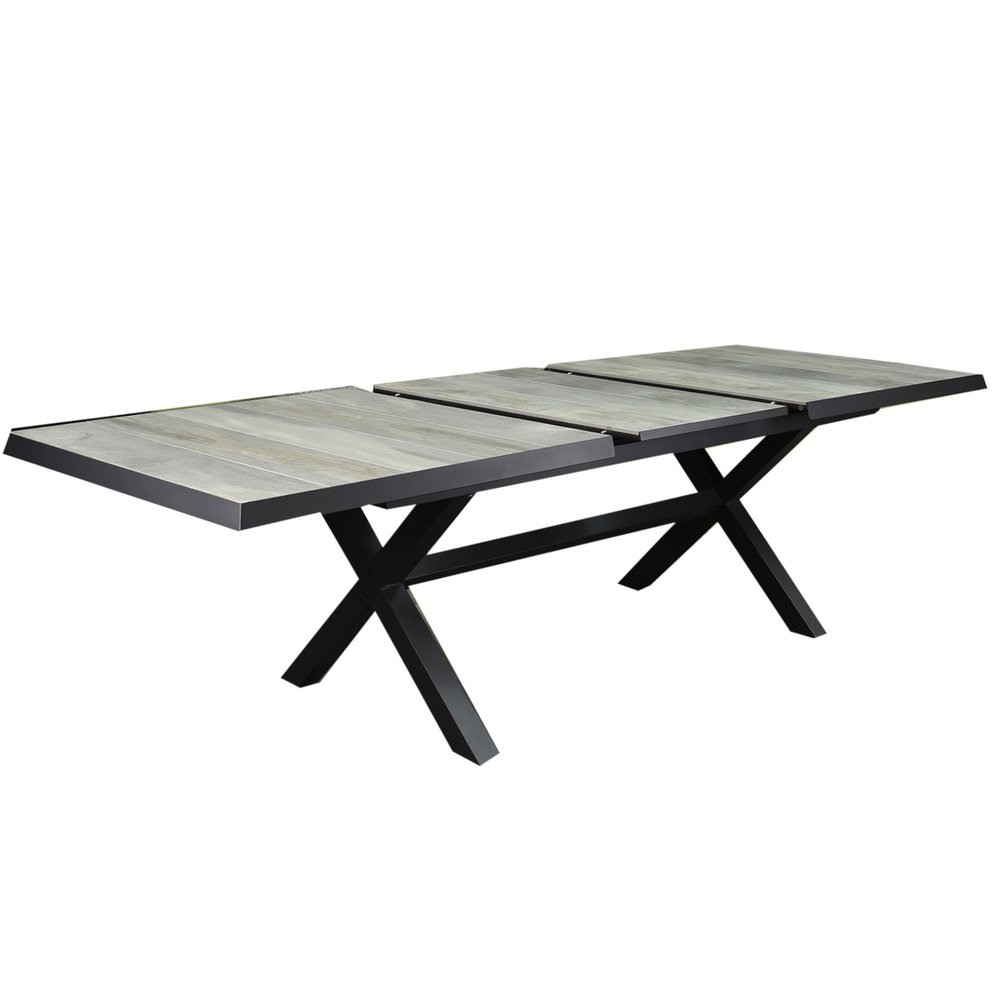 AVH-Collectie Nancy New Delhi dining tuinset uitschuifbaar 204-264x103xH74,5 cm 5 delig verstelbaar AVH-Collectie Nancy New Delhi dining tuinset uitschuifbaar 204-264x103xH74,5 cm 5 delig verstelbaar