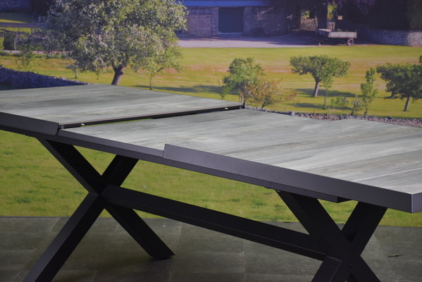 AVH-Collectie Nancy New Delhi dining tuinset uitschuifbaar 204-264x103xH74,5 cm 5 delig verstelbaar AVH-Collectie Nancy New Delhi dining tuinset uitschuifbaar 204-264x103xH74,5 cm 5 delig verstelbaar