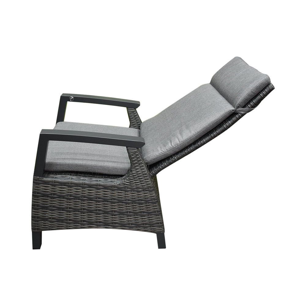 AVH-Collectie Tunis Angora dining tuinset 220x100x74,5 cm 7 delig verstelbaar antraciet AVH-Collectie Tunis Angora dining tuinset 220x100x74,5 cm 7 delig verstelbaar antraciet