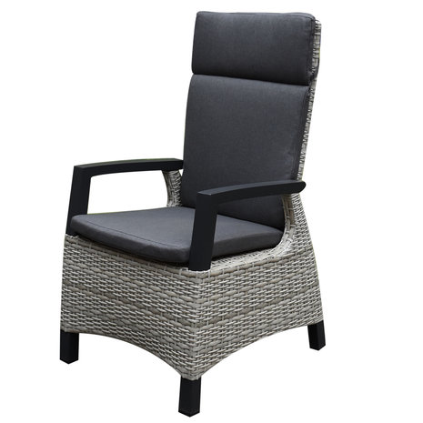 AVH-Collectie Tunis Angora dining tuinset 220x100x74,5 cm 7 delig verstelbaar grijs AVH-Collectie Tunis Angora dining tuinset 220x100x74,5 cm 7 delig verstelbaar grijs