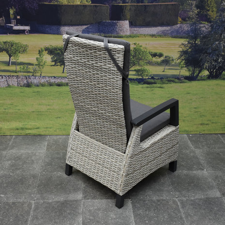 AVH-Collectie Tunis Angora dining tuinset 220x100x74,5 cm 7 delig verstelbaar grijs AVH-Collectie Tunis Angora dining tuinset 220x100x74,5 cm 7 delig verstelbaar grijs