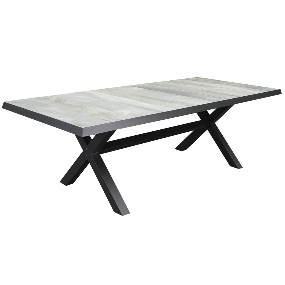 AVH-Collectie New Valley New Delhi dining tuinset 224x103x74,5 cm 7 delig aluminium AVH-Collectie New Valley New Delhi dining tuinset 224x103x74,5 cm 7 delig aluminium