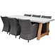 AVH-Collectie Bilbao Veltis dining tuinset 250x100xH75 cm 7 delig antraciet AVH-Collectie Bilbao Veltis dining tuinset 250x100xH75 cm 7 delig antraciet