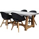 AVH-Collectie Karlstad Veltis dining tuinset 180x90xH75 cm 5 delig antraciet AVH-Collectie Karlstad Veltis dining tuinset 180x90xH75 cm 5 delig antraciet