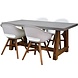 AVH-Collectie Karlstad Veltis dining tuinset 180x90xH75 cm 5 delig wit AVH-Collectie Karlstad Veltis dining tuinset 180x90xH75 cm 5 delig wit