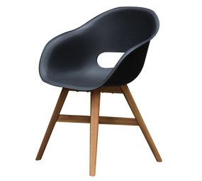 AVH-Collectie Karlstad dining tuinstoel kunststof zwart