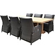 AVH-Collectie Bilbao Antigua dining tuinset 250x120xH75 cm 7 delig antraciet verstelbaar AVH-Collectie Bilbao Antigua dining tuinset 250x120xH75 cm 7 delig antraciet verstelbaar