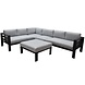 AVH-Collectie Almeria hoek loungeset 5-delig aluminium antraciet AVH-Collectie Almeria hoek loungeset 5-delig aluminium antraciet