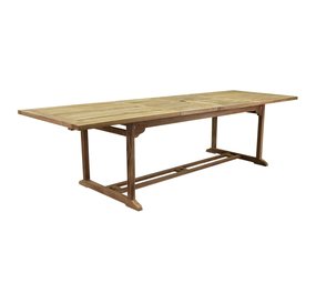 AVH-Collectie Rechthoekig 2 x uitschuifbare dining tuintafel 200-250-300x100xH77,5 cm teak AVH-Collectie Rechthoekig 2 x uitschuifbare dining tuintafel 200-250-300x100xH77,5 cm teak