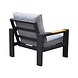 AVH-Collectie Ningbo stoel bank loungeset 4 delig antraciet aluminium AVH-Collectie Ningbo stoel bank loungeset 4 delig antraciet aluminium