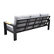 AVH-Collectie Ningbo stoel bank loungeset 4 delig antraciet aluminium AVH-Collectie Ningbo stoel bank loungeset 4 delig antraciet aluminium