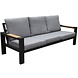 AVH-Collectie Ningbo stoel bank loungeset 4 delig antraciet aluminium AVH-Collectie Ningbo stoel bank loungeset 4 delig antraciet aluminium