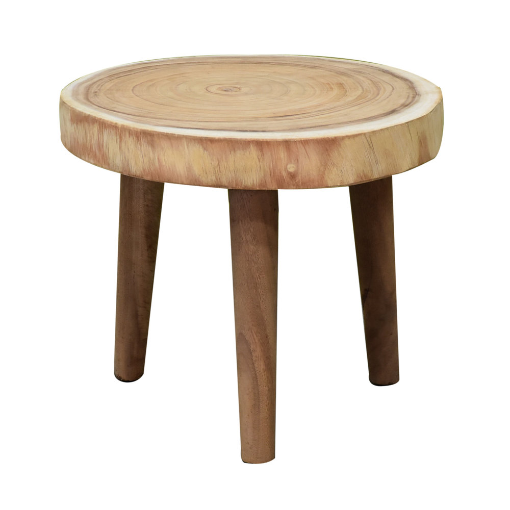 AVH-Collectie Boomstamtafel 47xH40 cm rond – bladdikte 6 cm AVH-Collectie Boomstamtafel 47xH40 cm rond – bladdikte 6 cm