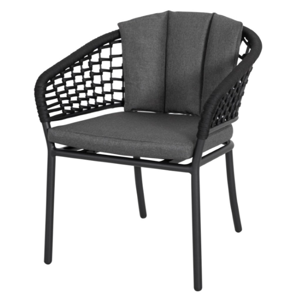 AVH-Collectie Singapore dining tuinstoel stapelbaar aluminium rope AVH-Collectie Singapore dining tuinstoel stapelbaar aluminium rope