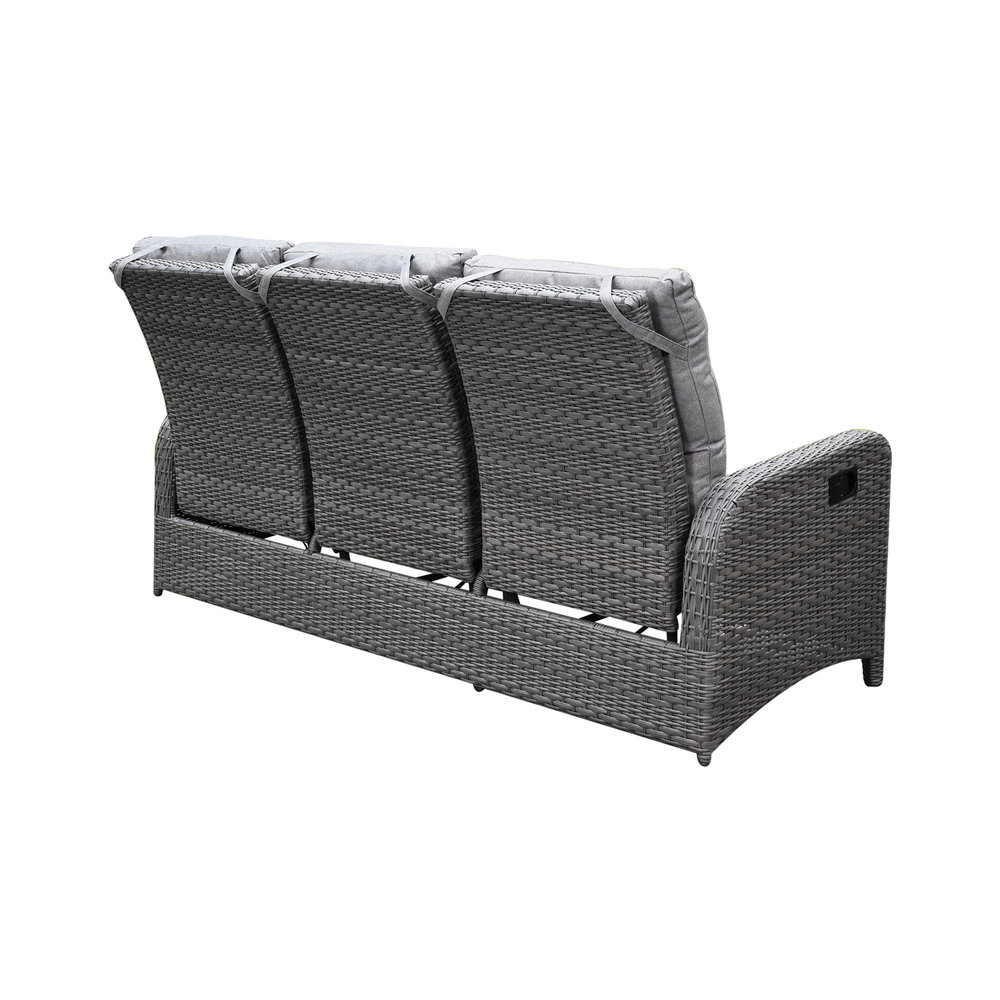 AVH-Collectie Showroommodel Hanoi stoel bank dining loungeset 4 delig verstelbare tafel antraciet AVH-Collectie Showroommodel Hanoi stoel bank dining loungeset 4 delig verstelbare tafel antraciet