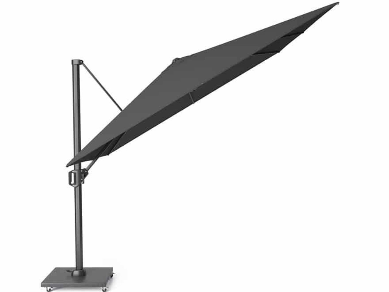 Platinum Challenger T2 300x300 cm antraciet met parasolvoet 120kg en hoes Platinum Challenger T2 300x300 cm antraciet met parasolvoet 120kg en hoes