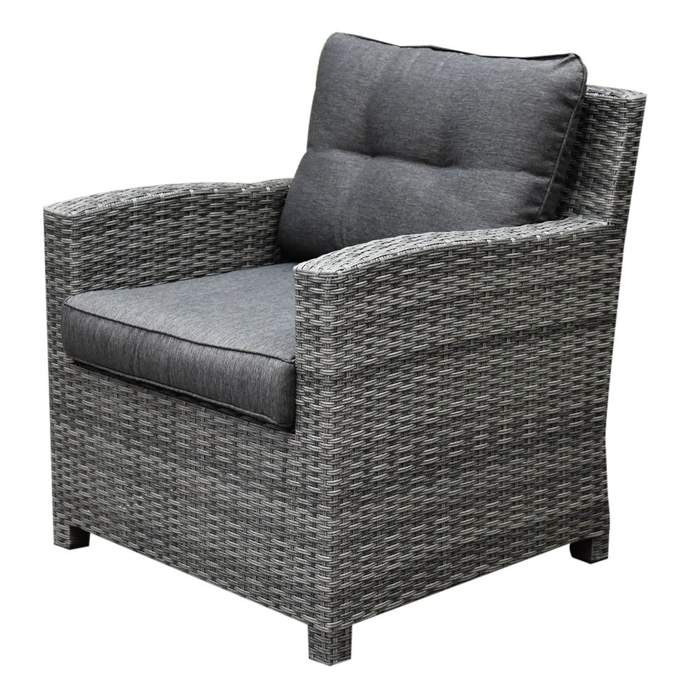 AVH-Collectie New Castle lounge tuinstoel antraciet AVH-Collectie New Castle lounge tuinstoel antraciet