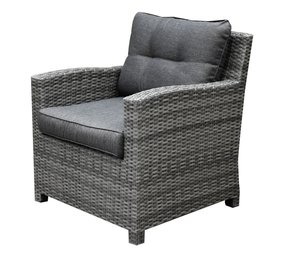 AVH-Collectie New Castle lounge tuinstoel antraciet AVH-Collectie New Castle lounge tuinstoel antraciet