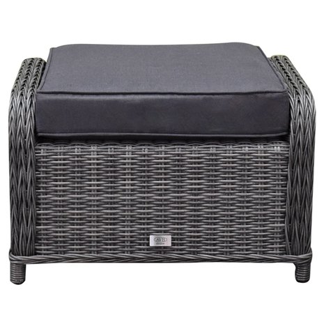 AVH-Collectie Toscane XL voetenbank 72x58xH46 cm antraciet AVH-Collectie Toscane XL voetenbank 72x58xH46 cm antraciet