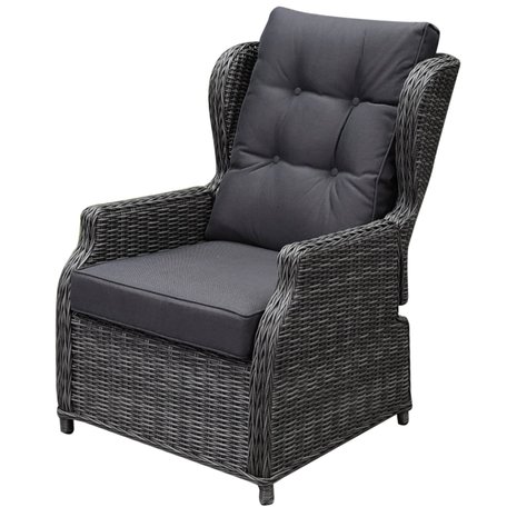 AVH-Collectie Toscane XL lounge tuinstoel verstelbaar antraciet AVH-Collectie Toscane XL lounge tuinstoel verstelbaar antraciet