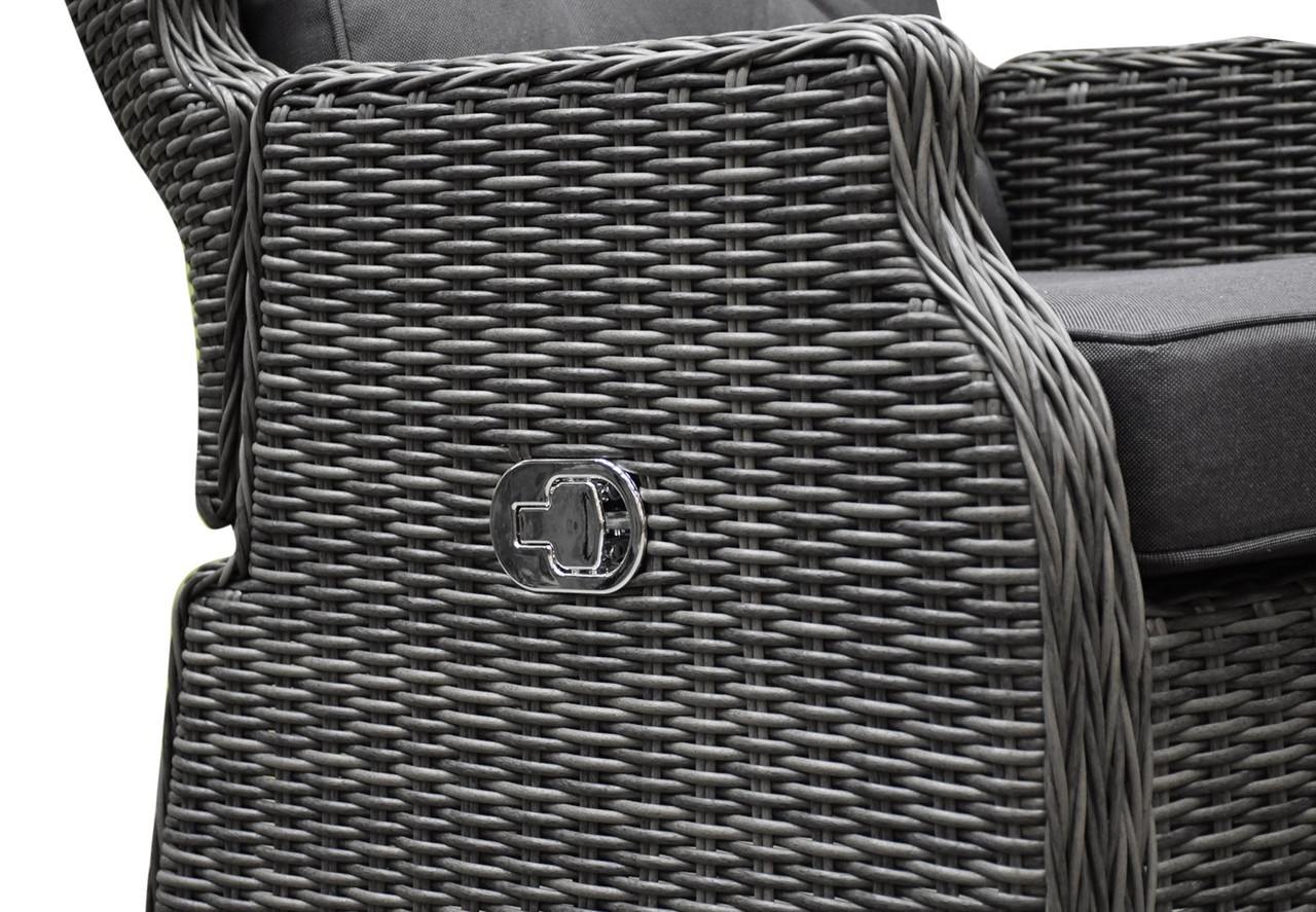 AVH-Collectie Toscane XL lounge tuinstoel verstelbaar antraciet AVH-Collectie Toscane XL lounge tuinstoel verstelbaar antraciet