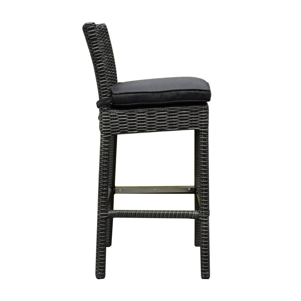 AVH-Collectie Oxford barstoel antraciet wicker AVH-Collectie Oxford barstoel antraciet wicker