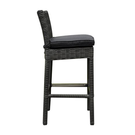 AVH-Collectie Oxford barstoel antraciet wicker AVH-Collectie Oxford barstoel antraciet wicker