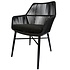Chianti dining tuinstoel zwart rope Chianti dining tuinstoel zwart rope