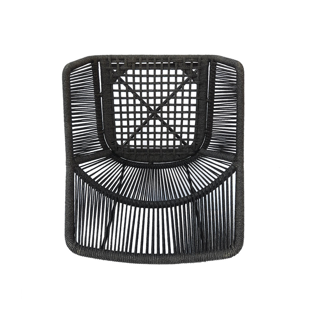 AVH-Collectie Chianti dining tuinstoel zwart rope AVH-Collectie Chianti dining tuinstoel zwart rope