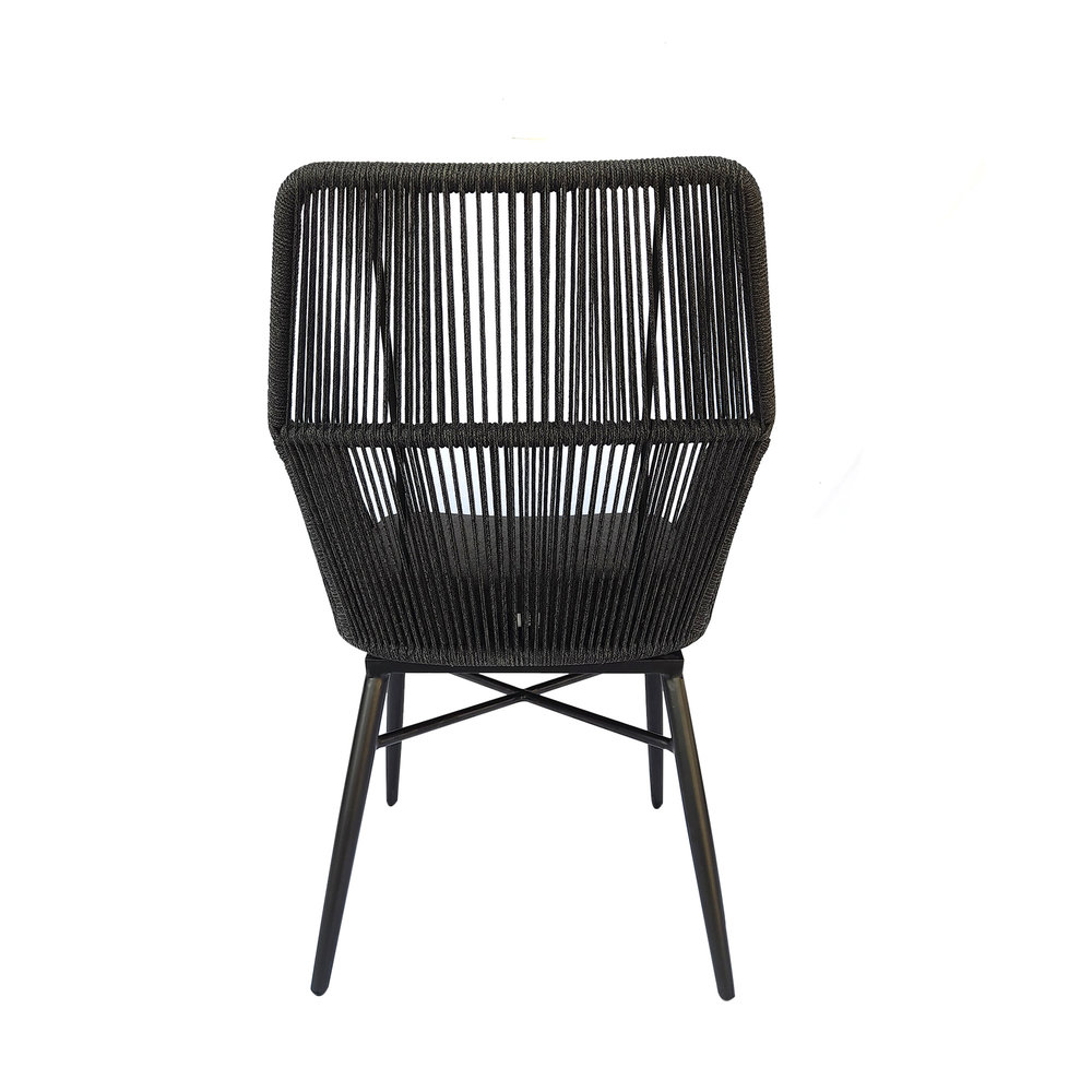 AVH-Collectie Chianti dining tuinstoel zwart rope AVH-Collectie Chianti dining tuinstoel zwart rope