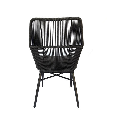 AVH-Collectie Chianti dining tuinstoel zwart rope AVH-Collectie Chianti dining tuinstoel zwart rope
