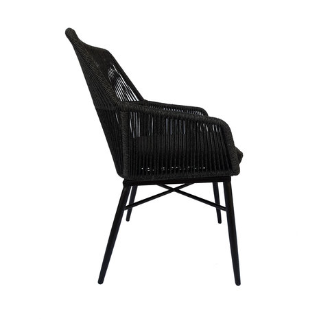 AVH-Collectie Chianti dining tuinstoel zwart rope AVH-Collectie Chianti dining tuinstoel zwart rope