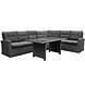 AVH-Collectie Houston XL hoek dining loungeset 5 delig antraciet rechts AVH-Collectie Houston XL hoek dining loungeset 5 delig antraciet rechts