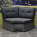 AVH-Collectie Houston XL hoek dining loungeset 5 delig antraciet rechts AVH-Collectie Houston XL hoek dining loungeset 5 delig antraciet rechts