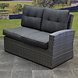 AVH-Collectie Houston XL hoek dining loungeset 5 delig antraciet rechts AVH-Collectie Houston XL hoek dining loungeset 5 delig antraciet rechts