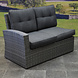 AVH-Collectie Houston XL hoek dining loungeset 5 delig antraciet rechts AVH-Collectie Houston XL hoek dining loungeset 5 delig antraciet rechts