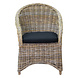 AVH-Collectie Macau dining tuinstoel met handgat naturel rotan AVH-Collectie Macau dining tuinstoel met handgat naturel rotan