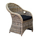 AVH-Collectie Macau dining tuinstoel met handgat naturel rotan AVH-Collectie Macau dining tuinstoel met handgat naturel rotan