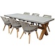 AVH-Collectie Ribe Norwich dining tuinset 240x100xH77 cm 7 delig AVH-Collectie Ribe Norwich dining tuinset 240x100xH77 cm 7 delig
