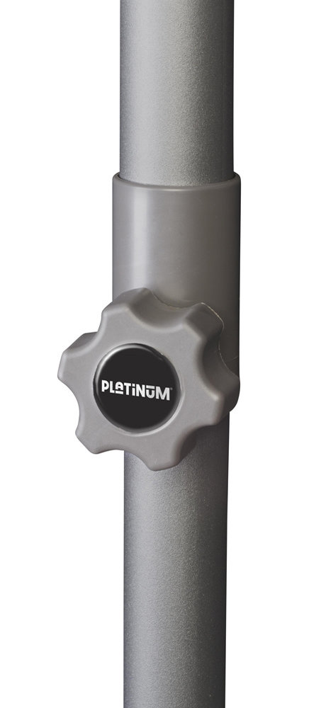 Platinum Lisboa parasol 300 cm rond antraciet Platinum Lisboa parasol 300 cm rond antraciet