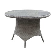 AVH-Collectie Riccione dining tuintafel 110 cm rond wit grijs