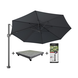 Platinum Bermuda zweefparasol 350cm rond antraciet Tropical Deal Platinum Bermuda zweefparasol 350cm rond antraciet Tropical Deal