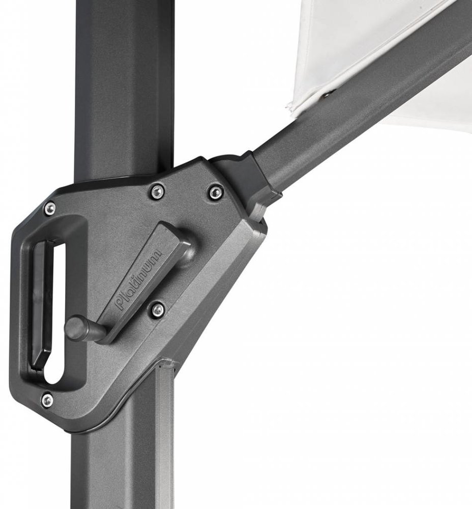 Platinum Challenger T1 300x300 cm zwart met parasolvoet 90kg en hoes Platinum Challenger T1 300x300 cm zwart met parasolvoet 90kg en hoes