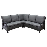 AVH-Collectie Dallas hoek loungeset 3 delig antraciet AVH-Collectie Dallas hoek loungeset 3 delig antraciet