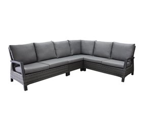 AVH-Collectie Dallas hoek loungeset 4 delig antraciet AVH-Collectie Dallas hoek loungeset 4 delig antraciet