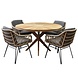 4 Seasons Outdoor Cottage Cairo dining tuinset 130x76 cm rond 5 delig 4 Seasons Outdoor Cottage Cairo dining tuinset 130x76 cm rond 5 delig