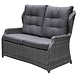 AVH-Collectie Ibiza XL stoel-bank loungeset 4-delig verstelbaar antraciet AVH-Collectie Ibiza XL stoel-bank loungeset 4-delig verstelbaar antraciet
