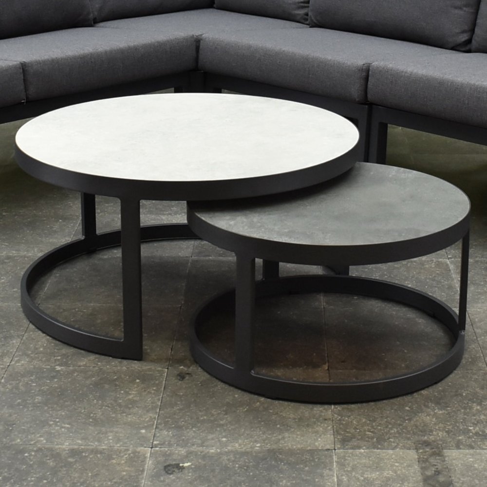 AVH-Collectie Montenegro hoek loungeset 6-delig antraciet aluminium AVH-Collectie Montenegro hoek loungeset 6-delig antraciet aluminium