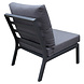 AVH-Collectie Montenegro hoek loungeset 4 delig antraciet aluminium AVH-Collectie Montenegro hoek loungeset 4 delig antraciet aluminium